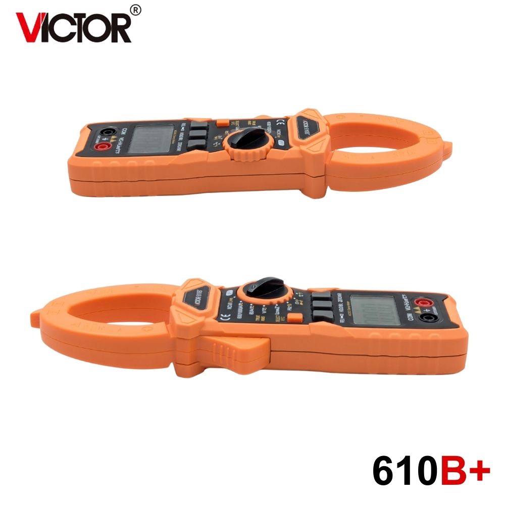 Ampe kìm Victor 610B+ True-RMS đo điện AC/DC Ampe kìm Victor 610B+ True-RMS đo điện AC/DC, đồng hồ Ampe kìm AC/DC Victor 610B+ TrueRMS, Victor 610B plus True RMS Clamp Meter