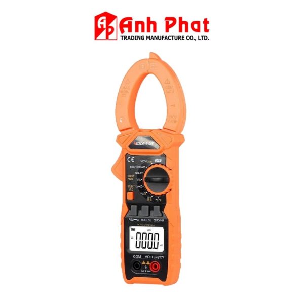Ampe kìm Victor 610B+ True-RMS đo điện AC/DC, đồng hồ Ampe kìm AC/DC Victor 610B+ TrueRMS, Victor 610B plus True RMS Clamp Meter