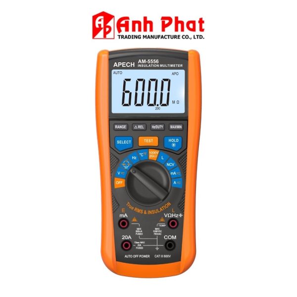 Đồng hồ vạn năng APECH AM-5556 đo điện trở cách điện