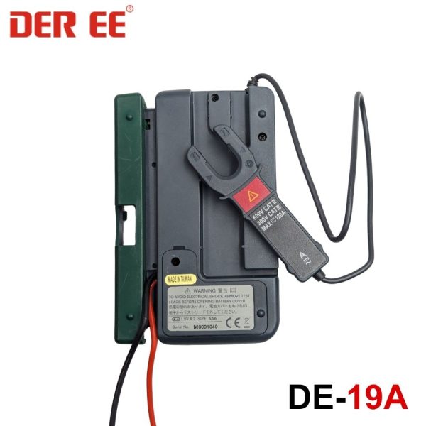 Đồng hồ vạn năng bỏ túi DEREE DE-19A True-RMS, đồng hồ VOM bỏ túi DEREE DE19A True-RMS, DEREE DE 19A Pocket Multimeter & Clamp