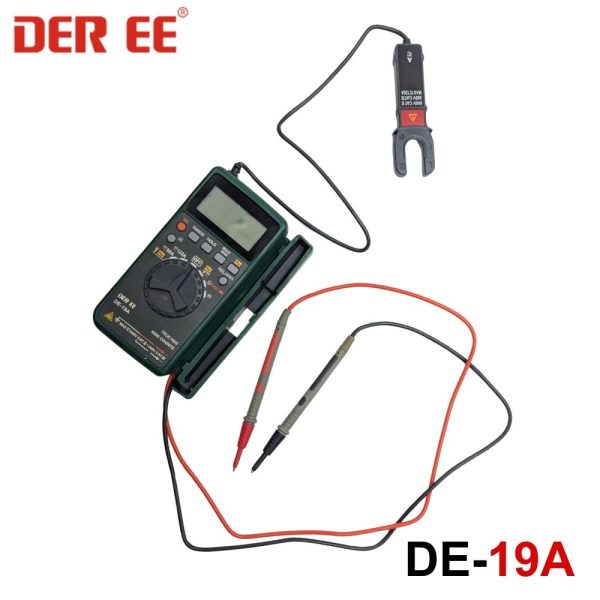 Đồng hồ vạn năng bỏ túi DEREE DE-19A True-RMS, đồng hồ VOM bỏ túi DEREE DE19A True-RMS, DEREE DE 19A Pocket Multimeter & Clamp