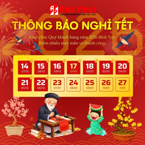 Lịch nghỉ Tết Nguyên Đán 2026