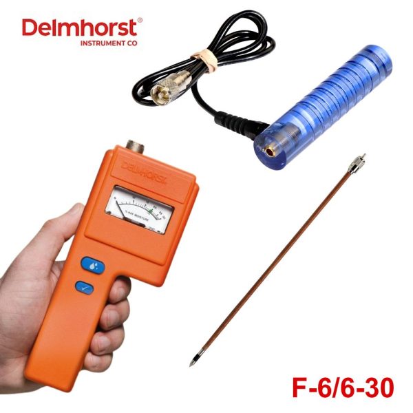 Máy đo độ ẩm cỏ khô Delmhorst F-6/6-30, máy đo độ ẩm chỉ thị kim Delmhorst F-6 6-30, Delmhorst F6 6-30 Moisture Meter for Hay