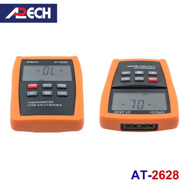 Máy đo nhiệt độ APECH AT-2628 tiếp xúc có ghi dữ liệu, máy đo nhiệt độ tiếp xúc APECH AT2628, APECH AT 2628 Digital Contact Thermometer