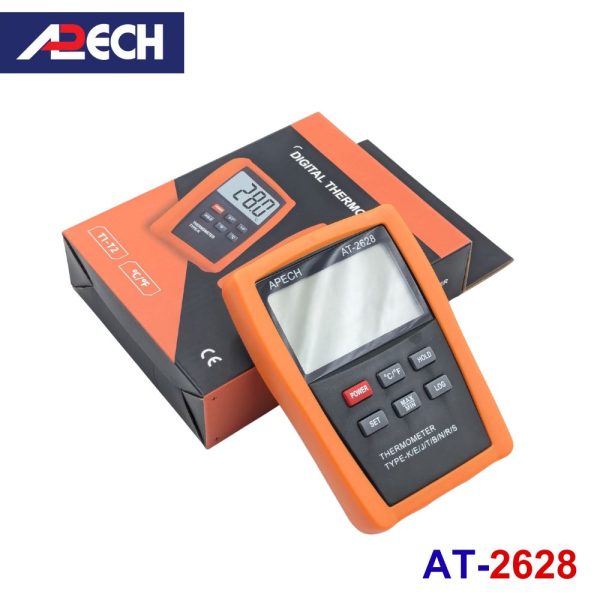 Máy đo nhiệt độ APECH AT-2628 tiếp xúc có ghi dữ liệu, máy đo nhiệt độ tiếp xúc APECH AT2628, APECH AT 2628 Digital Contact Thermometer
