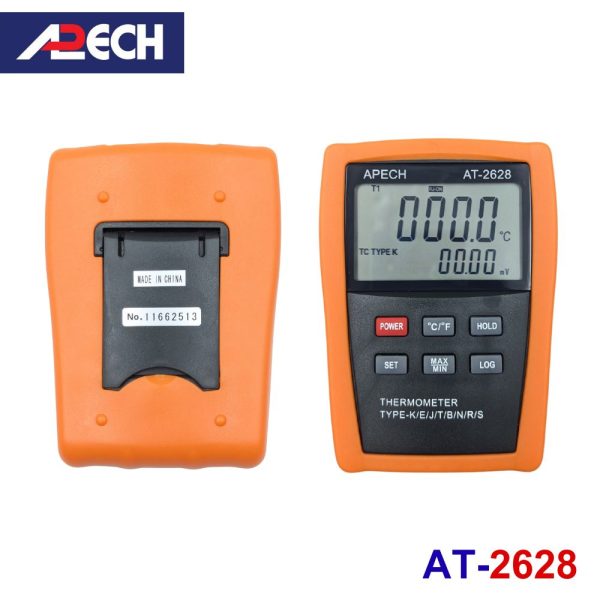 Máy đo nhiệt độ APECH AT-2628 tiếp xúc có ghi dữ liệu, máy đo nhiệt độ tiếp xúc APECH AT2628, APECH AT 2628 Digital Contact Thermometer
