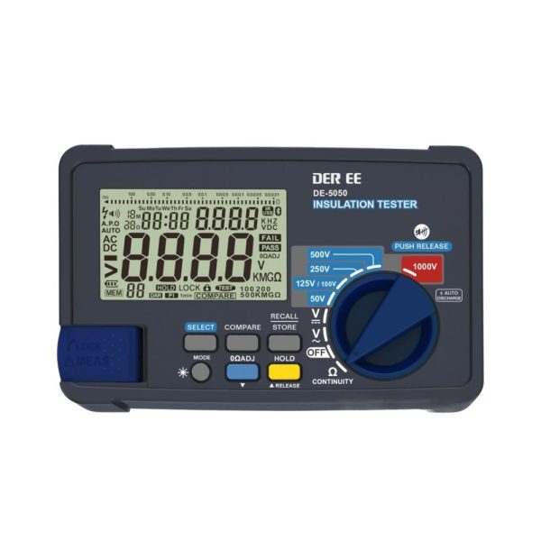 Máy đo điện trở cách điện DER EE DE-5050, đồng hồ đo cách điện DEREE DE-5050, DEREE DE 5050 Digital Insulation Tester