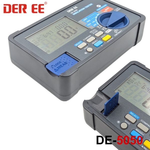 Máy đo điện trở cách điện DER EE DE-5050, đồng hồ đo cách điện DEREE DE-5050, DEREE DE 5050 Digital Insulation Tester