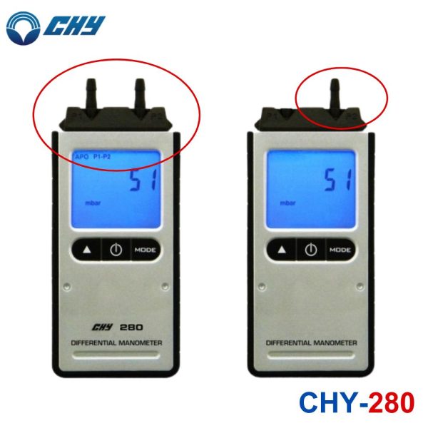 Máy đo áp suất không khí CHY CHY-280, máy đo chênh lệch áp suất CHY 280, CHY 280 Differential Manometer
