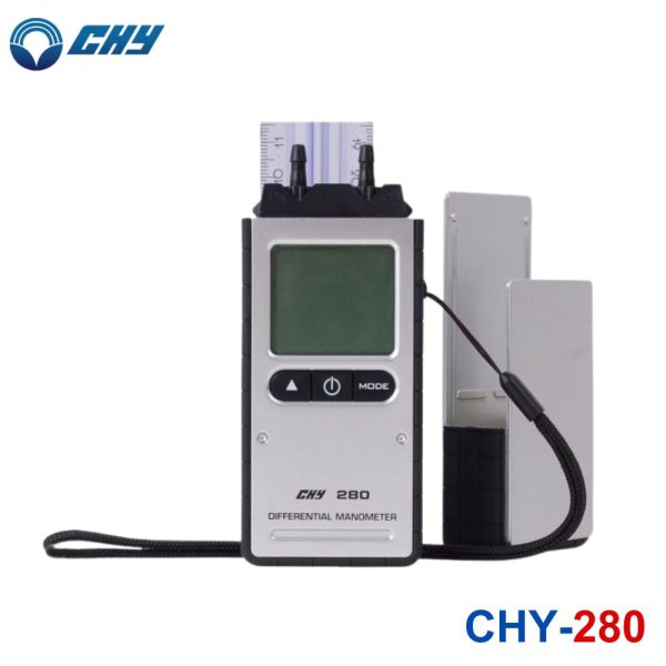 Máy đo áp suất không khí CHY CHY-280, máy đo chênh lệch áp suất CHY 280, CHY 280 Differential Manometer