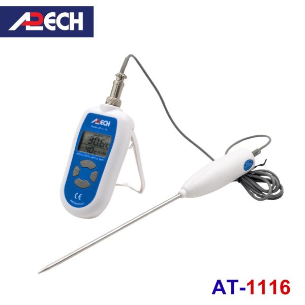 máy đo nhiệt độ tiếp xúc APECH AT-1116 đầu dò rời, nhiệt kế điện tử APECH AT1116, APECH AT 1116 Digital Thermometer