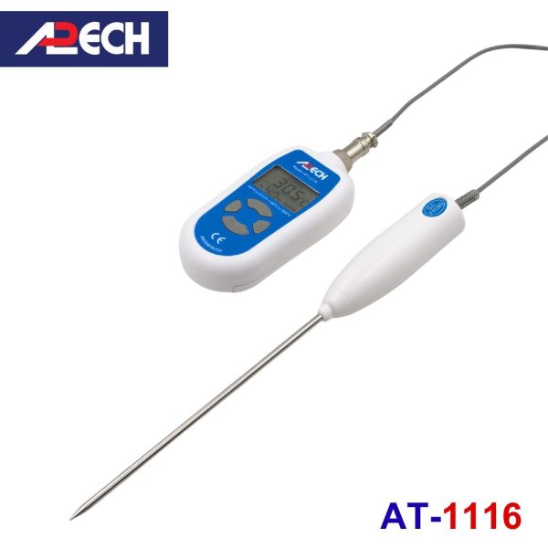 máy đo nhiệt độ tiếp xúc APECH AT-1116 đầu dò rời, nhiệt kế điện tử APECH AT1116, APECH AT 1116 Digital Thermometer