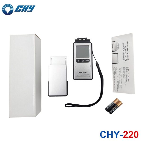 máy đo độ ẩm CHY 220 cầm tay, nhiệt ẩm kế CHY-220, CHY 220 Digital Thermo-Hygrometer