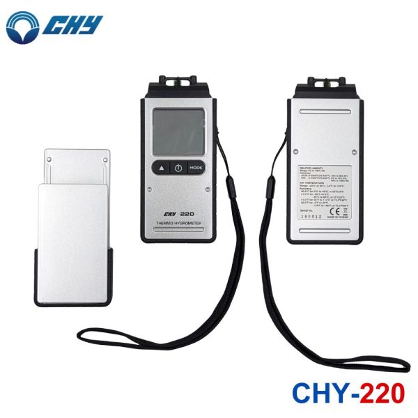 máy đo độ ẩm CHY 220 cầm tay, nhiệt ẩm kế CHY-220, CHY 220 Digital Thermo-Hygrometer