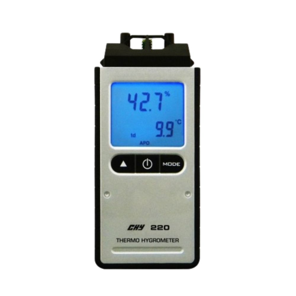 máy đo độ ẩm CHY 220 cầm tay, nhiệt ẩm kế CHY-220, CHY 220 Digital Thermo-Hygrometer