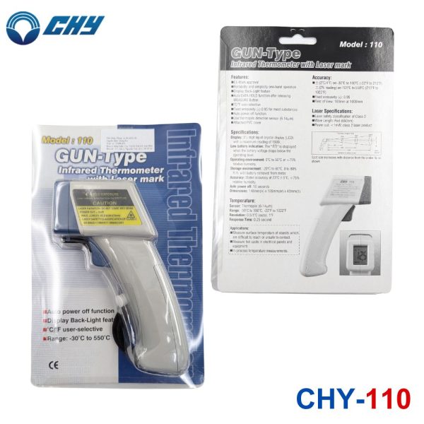 Máy đo nhiệt độ hồng ngoại CHY 110, nhiệt kế hồng ngoại CHY-110, CHY 110 Infrared Thermometer