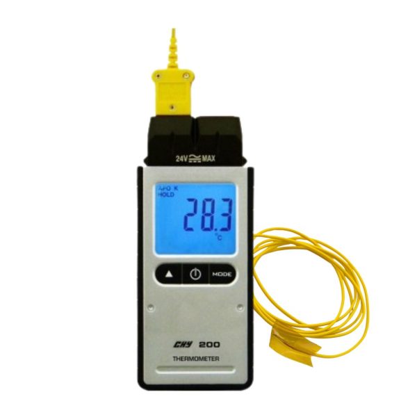 máy đo nhiệt độ tiếp xúc CHY 200, máy đo nhiệt độ tiếp xúc loại K CHY-200, CHY 200 K-type thermometer