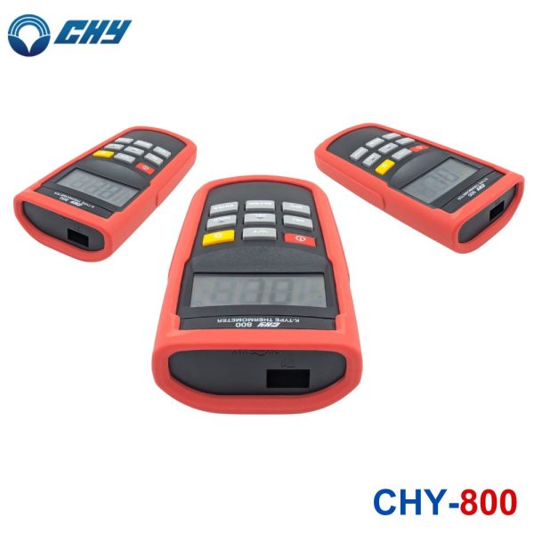 Máy đo nhiệt độ tiếp xúc CHY 800 đầu dò đơn loại K, máy đo nhiệt độ K-type CHY-800, CHY 800 thermometer