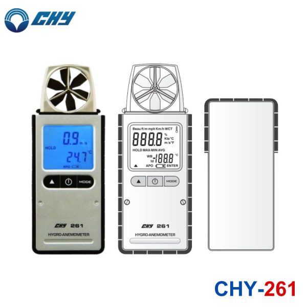 Máy đo vi khí hậu CHY 261 cầm tay, máy đo môi trường CHY-261, CHY 261 Hygro-Anemometer