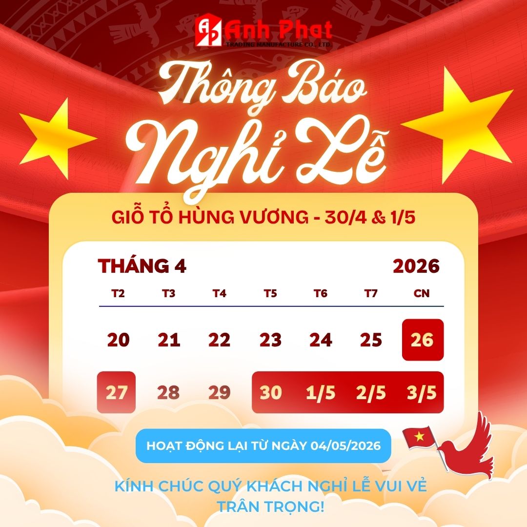 Lịch nghỉ Lễ Giỗ Tổ Hùng Vương, Chiến thắng 30/4 và Quốc tế Lao động 1/5 năm 2026