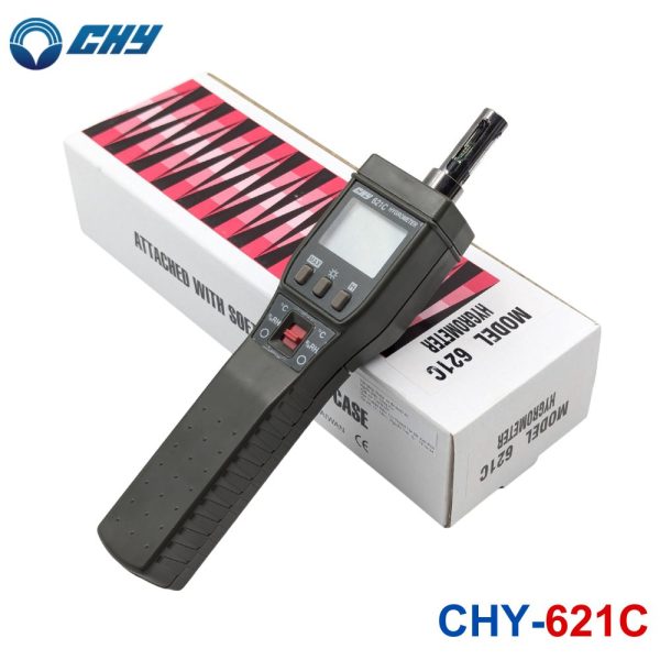 Máy đo độ ẩm CHY 621C cầm tay, nhiệt ẩm kế điện tử CHY 621C, CHY-621C Thermo-Hygrometer