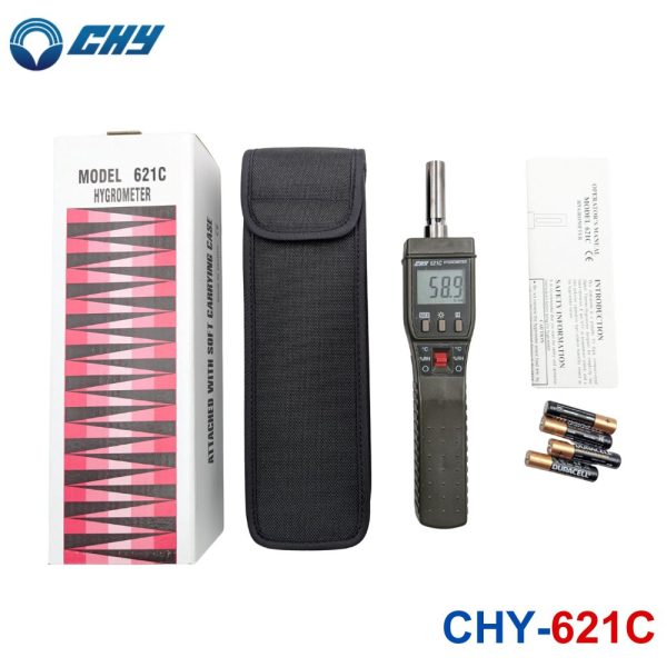 Máy đo độ ẩm CHY 621C cầm tay, nhiệt ẩm kế điện tử CHY 621C, CHY-621C Thermo-Hygrometer