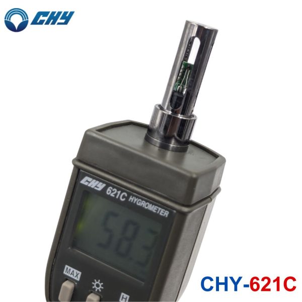 Máy đo độ ẩm CHY 621C cầm tay, nhiệt ẩm kế điện tử CHY 621C, CHY-621C Thermo-Hygrometer