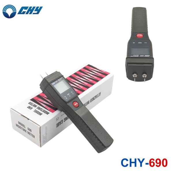 Máy đo độ ẩm gỗ CHY 690, thiết bị đo độ ẩm gỗ dạng kim CHY 690, CHY-690 moisture meter