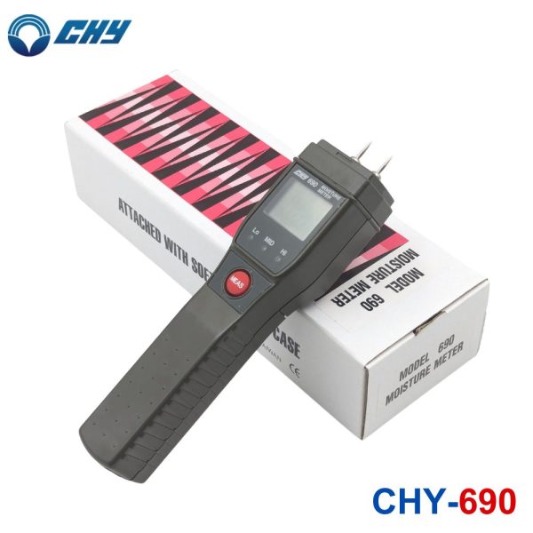 Máy đo độ ẩm gỗ CHY 690, thiết bị đo độ ẩm gỗ dạng kim CHY 690, CHY-690 moisture meter