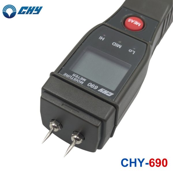 Máy đo độ ẩm gỗ CHY 690, thiết bị đo độ ẩm gỗ dạng kim CHY 690, CHY-690 moisture meter