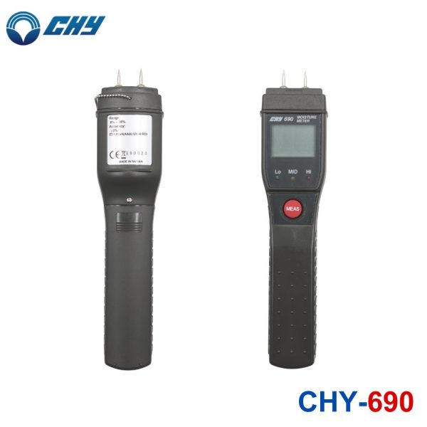 Máy đo độ ẩm gỗ CHY 690, thiết bị đo độ ẩm gỗ dạng kim CHY 690, CHY-690 moisture meter