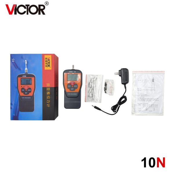 Máy đo lực kéo và nén VICTOR 10N (1kg), máy đo lực cầm tay VICTOR-10N, VICTOR 10N Digital Force Gauge