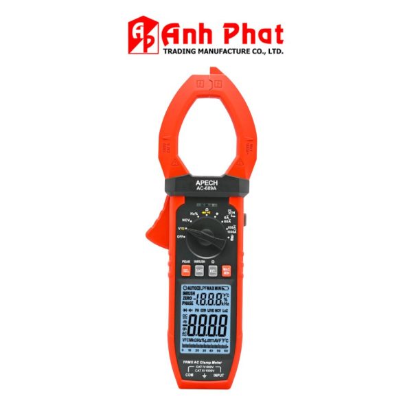 Ampe kìm APECH AC-689A True-RMS, đồng hồ Ampe kìm APECH AC 689A True RMS, APECH AC-689A Digital Clamp Meter