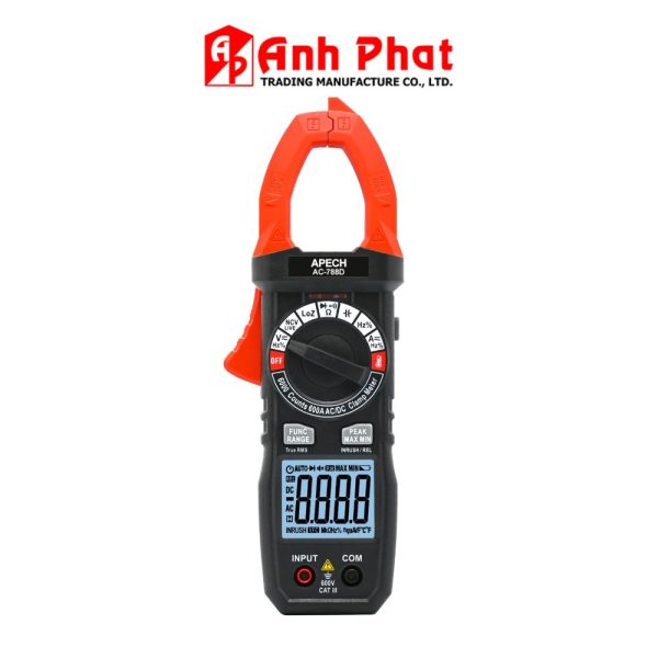Ampe kìm APECH AC-788D True-RMS, đồng hồ Ampe kìm APECH AC 788D True RMS, APECH AC-788D Clamp Meter