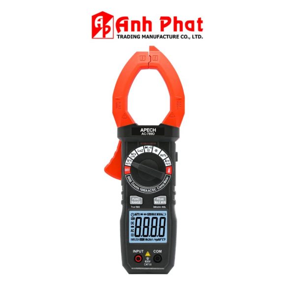 Ampe kìm APECH AC-789D True-RMS, đồng hồ Ampe kìm APECH AC 789D True RMS, APECH AC789D Clamp Meter