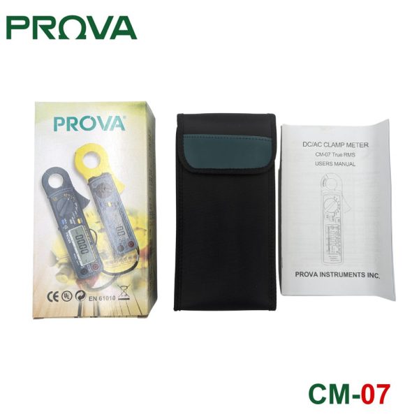 Ampe kìm PROVA CM-07 True-RMS, đồng hồ Ampe kìm PROVA CM07 True-RMS đo dòng AC/DC, PROVA CM 07 Clamp Meter