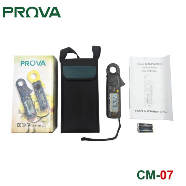 Ampe kìm PROVA CM-07 True-RMS, đồng hồ Ampe kìm PROVA CM07 True-RMS đo dòng AC/DC, PROVA CM 07 Clamp Meter