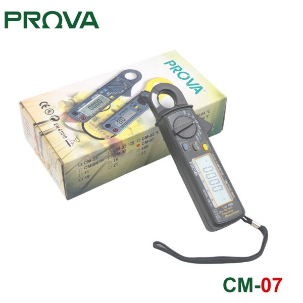 Ampe kìm PROVA CM-07 True-RMS, đồng hồ Ampe kìm PROVA CM07 True-RMS đo dòng AC/DC, PROVA CM 07 Clamp Meter