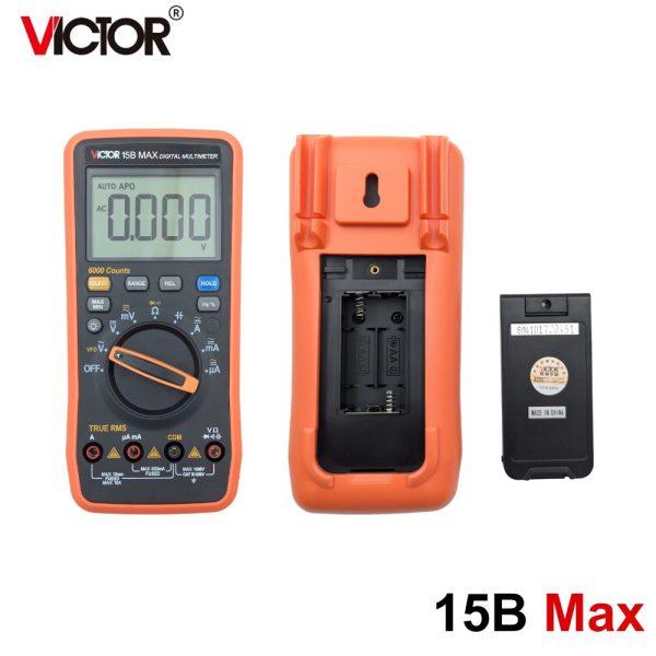 Đồng hồ vạn năng VICTOR 15B MAX true-rms đo điện AC/DC, đồng hồ VOM VICTOR 15B-MAX, VICTOR 15B MAX Digital Multimeter