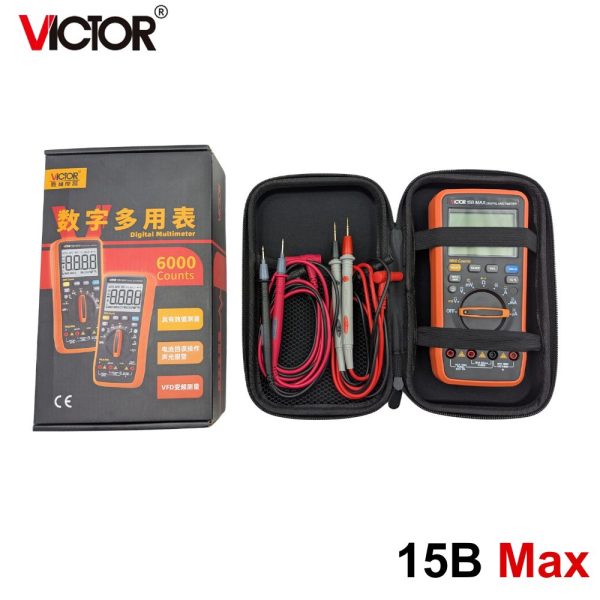 Đồng hồ vạn năng VICTOR 15B MAX true-rms đo điện AC/DC, đồng hồ VOM VICTOR 15B-MAX, VICTOR 15B MAX Digital Multimeter