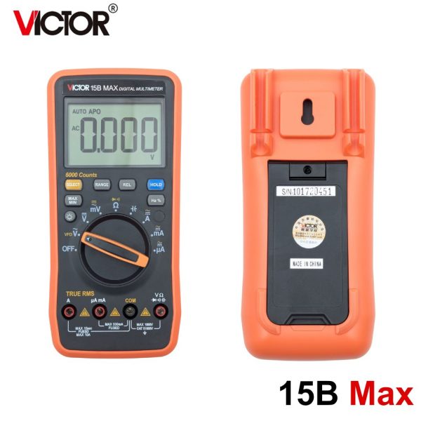 Đồng hồ vạn năng VICTOR 15B MAX true-rms đo điện AC/DC, đồng hồ VOM VICTOR 15B-MAX, VICTOR 15B MAX Digital Multimeter