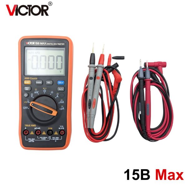 Đồng hồ vạn năng VICTOR 15B MAX true-rms đo điện AC/DC, đồng hồ VOM VICTOR 15B-MAX, VICTOR 15B MAX Digital Multimeter