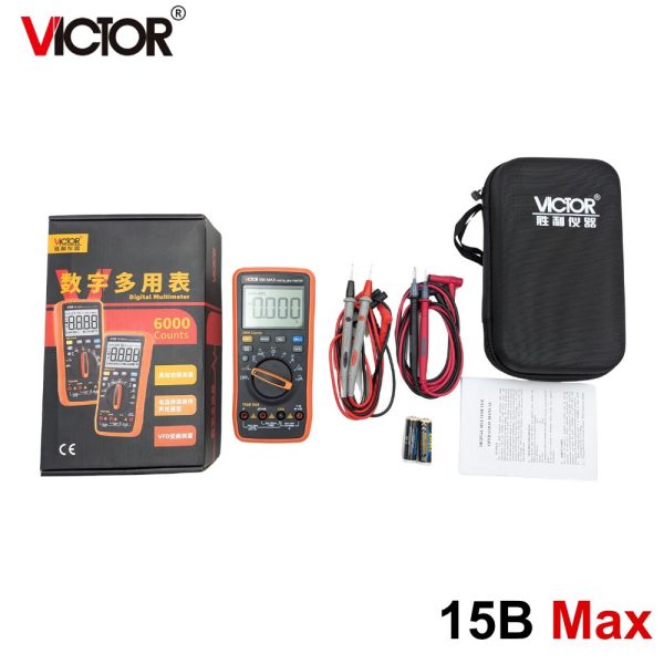 Đồng hồ vạn năng VICTOR 15B MAX true-rms đo điện AC/DC, đồng hồ VOM VICTOR 15B-MAX, VICTOR 15B MAX Digital Multimeter