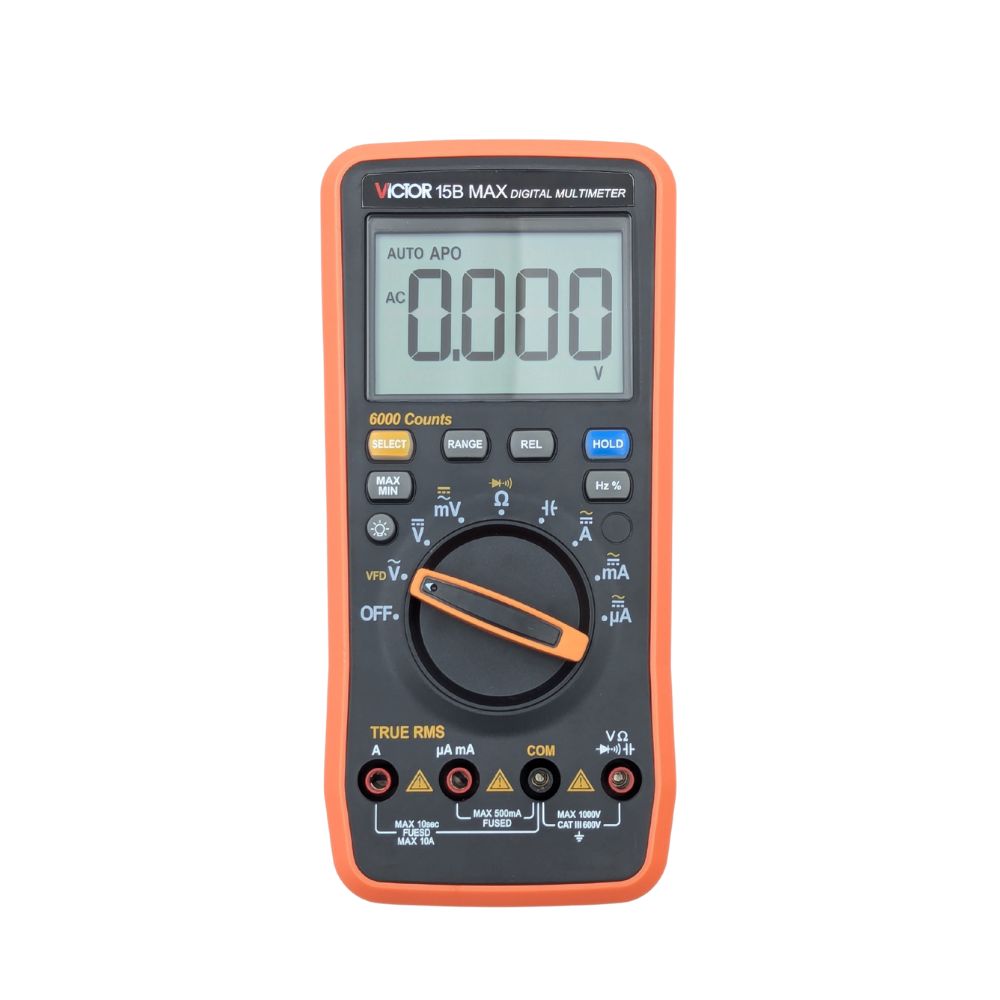Đồng hồ vạn năng VICTOR 15B MAX true-rms đo điện AC/DC, đồng hồ VOM VICTOR 15B-MAX, VICTOR 15B MAX Digital Multimeter