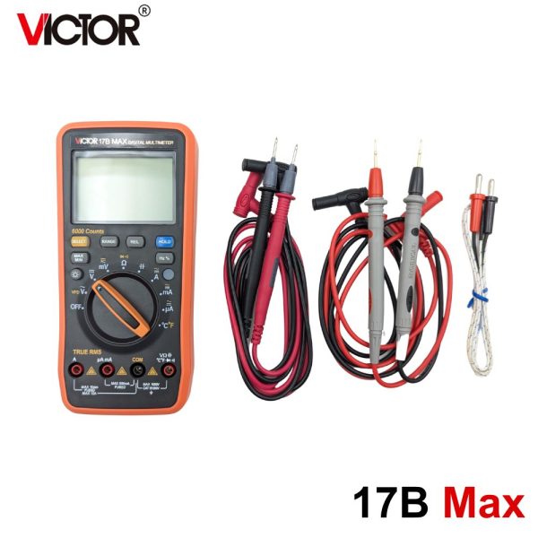 Đồng hồ vạn năng VICTOR 17B MAX True-RMS đo điện AC/DC, đồng hồ VOM VICTOR 17B-MAX, VICTOR 17B MAX Digital Multimeter