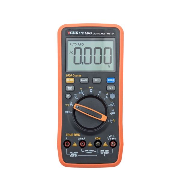 Đồng hồ vạn năng VICTOR 17B MAX True-RMS đo điện AC/DC, đồng hồ VOM VICTOR 17B-MAX, VICTOR 17B MAX Digital Multimeter