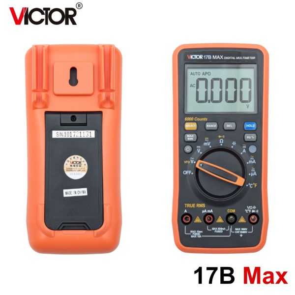 Đồng hồ vạn năng VICTOR 17B MAX True-RMS đo điện AC/DC, đồng hồ VOM VICTOR 17B-MAX, VICTOR 17B MAX Digital Multimeter