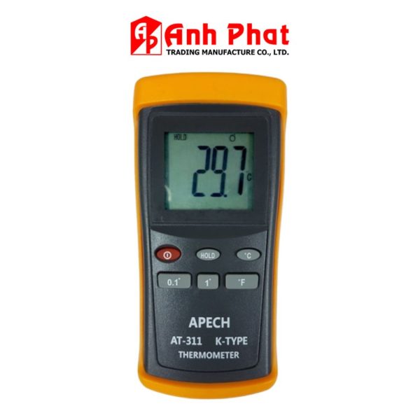máy đo nhiệt độ tiếp xúc type-K APECH AT-311, nhiệt kế tiếp xúc APECH AT-311, APECH AT-311 K-Type Thermometer
