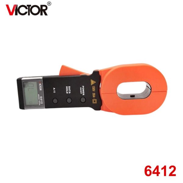 Ampe kìm đo điện trở đất VICTOR 6412, Ampe kìm đo điện trở tiếp địa VICTOR-6412, VICTOR 6412 earth resistance tester