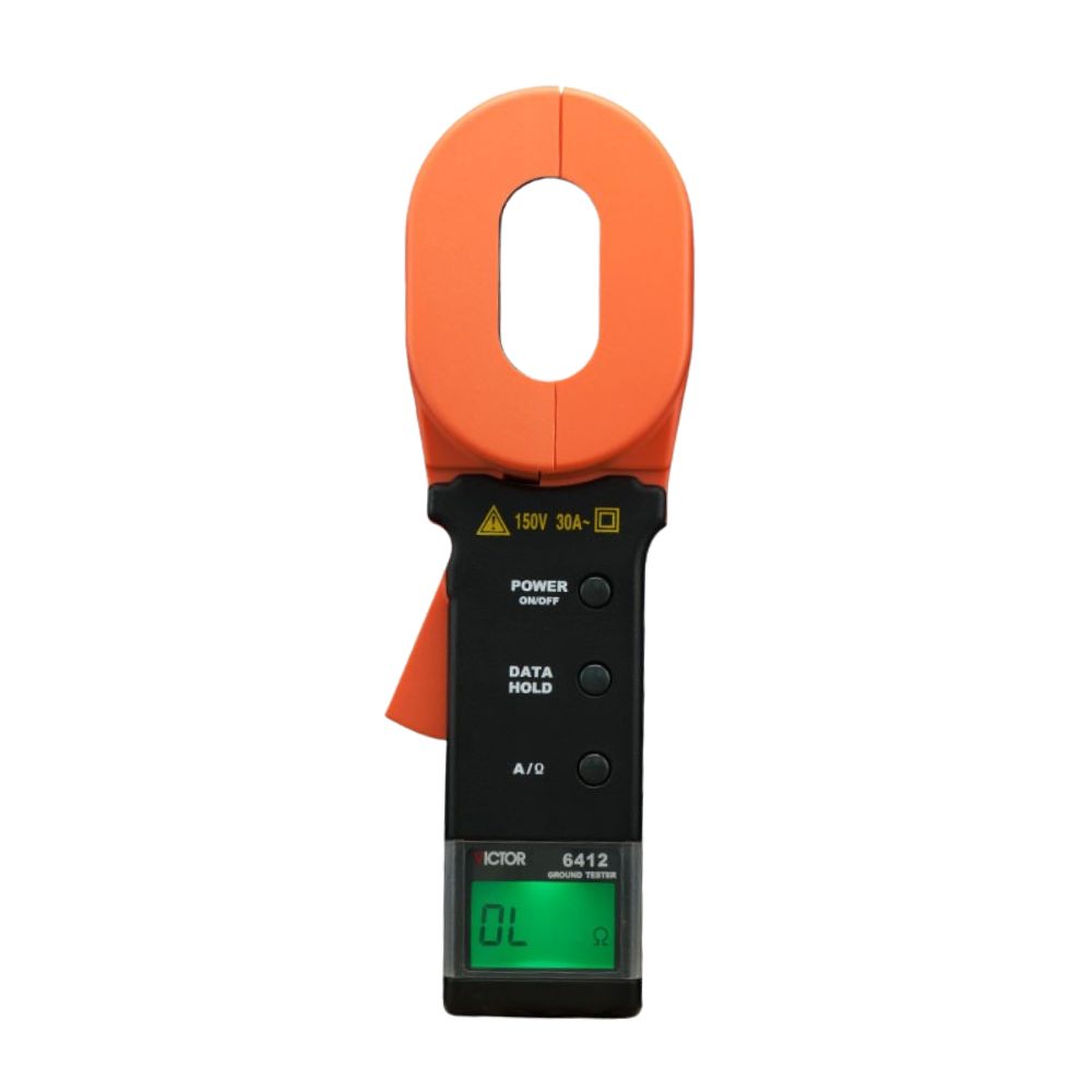 Ampe k&igrave;m đo điện trở đất VICTOR 6412, Ampe k&igrave;m đo điện trở tiếp địa VICTOR-6412, VICTOR 6412 earth resistance tester